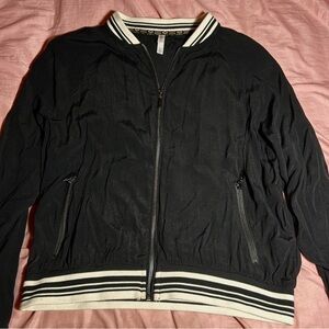 black zip up